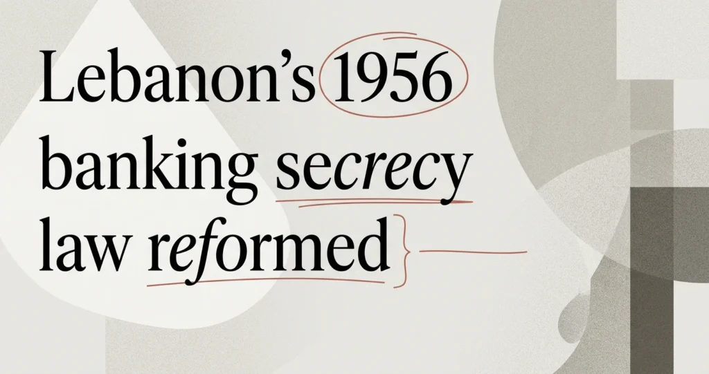 Banking Secrecy Law in Lebanon Explained