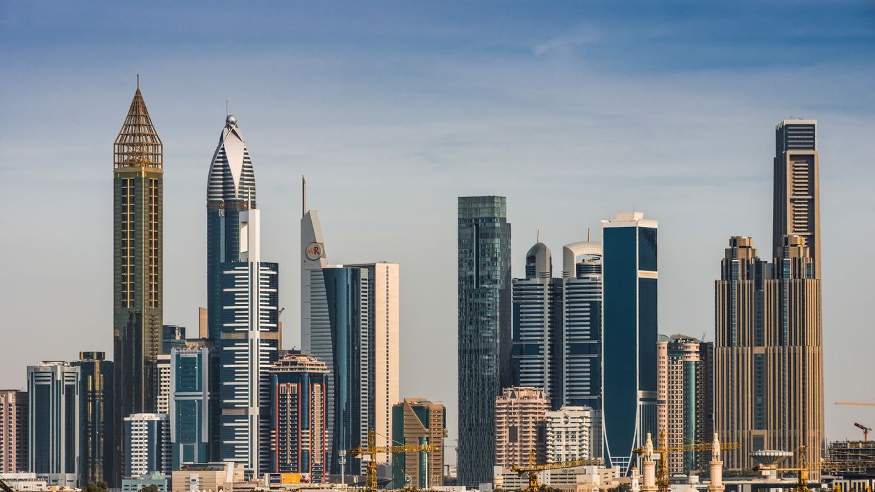 Panoramic MENA city skyline representing regional investment and trade