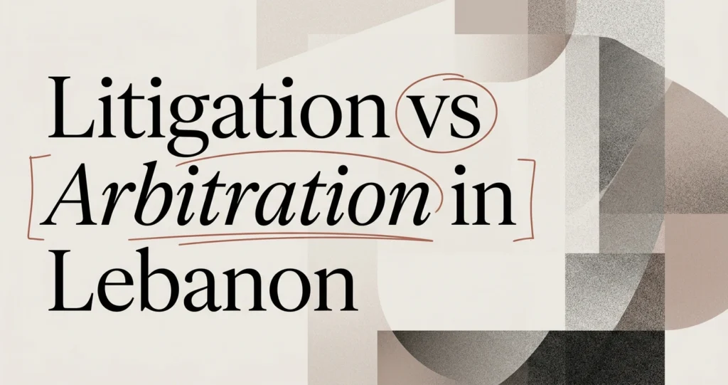 Litigation vs Arbitration in Lebanon: Which to Choose