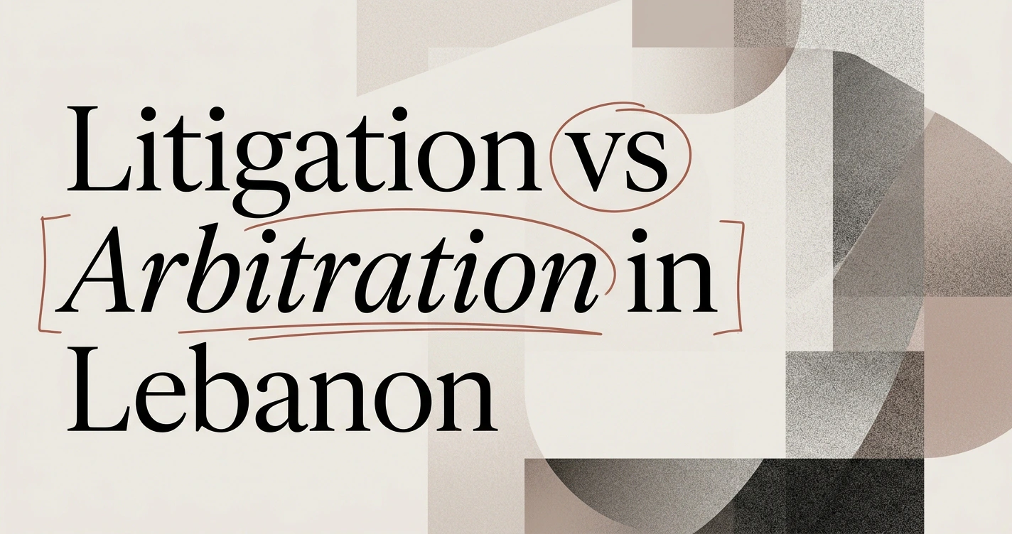 Litigation vs Arbitration in Lebanon: Which to Choose